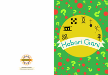Load image into Gallery viewer, Habari Gani Kwanzaa Card Cover Green Version 
