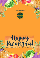 Load image into Gallery viewer, Happy Kwanzaa - Harambee Card Cover
