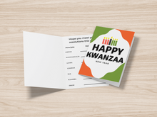 Load image into Gallery viewer, Happy Kwanzaa - New Year Greeting Card
