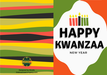 Load image into Gallery viewer, Happy Kwanzaa - New Year Greeting Card Cover
