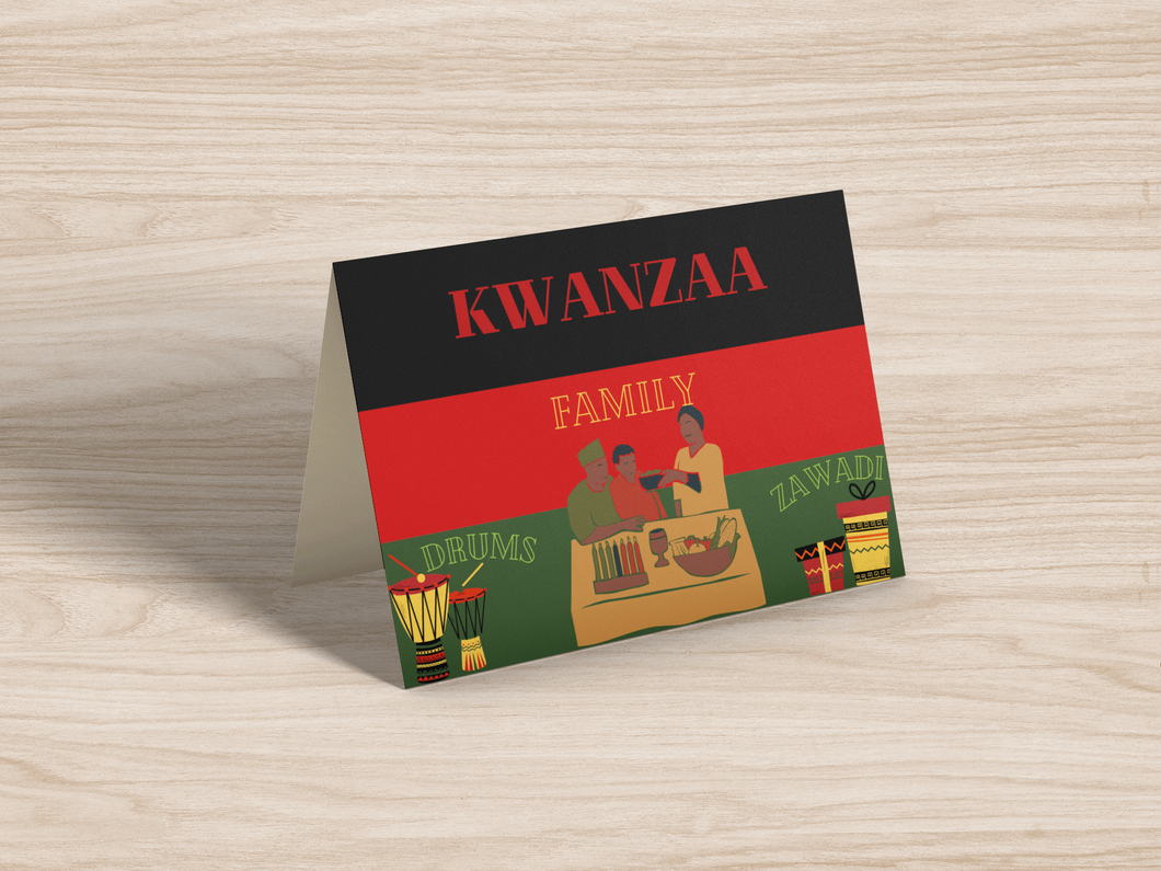 Kwanzaa Family Greeting Card