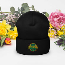 Load image into Gallery viewer, Embroidered Cuffed Beanie with KwanzaaCo Logo
