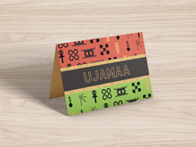 Load image into Gallery viewer, Ujamaa Kwanzaa Greeting Card
