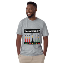 Load image into Gallery viewer, Habari Gani? Short-Sleeve Kwanzaa T-Shirt
